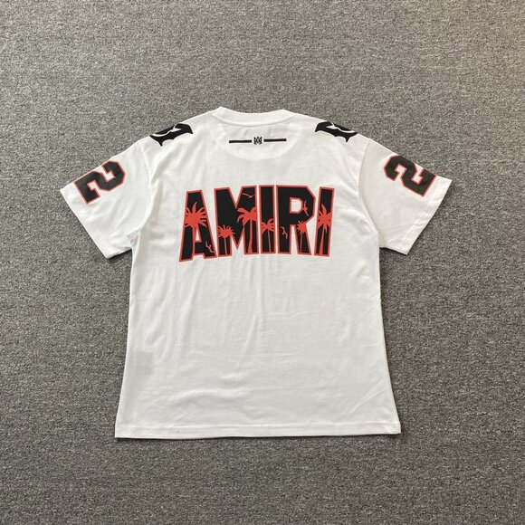 Amiri White Graphic Print Sports Style T Shirt - Picture 5 of 6